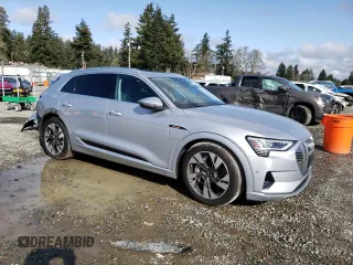 2022 Audi e-tron Premium Plus with VIN WA1LAAGE2NB024937, listed as a Copart auction lot 50953465 with 24,792 mi miles and Salvage Title. Bid and sale history available at carsss.com. Image 4.