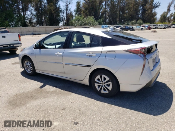 2017 Toyota Prius Two with VIN JTDKARFU4H3542555, listed as a Copart auction lot 61615895 with 52,600 mi miles and Salvage title. Bid and sale history available at DreamBid. Image 2.