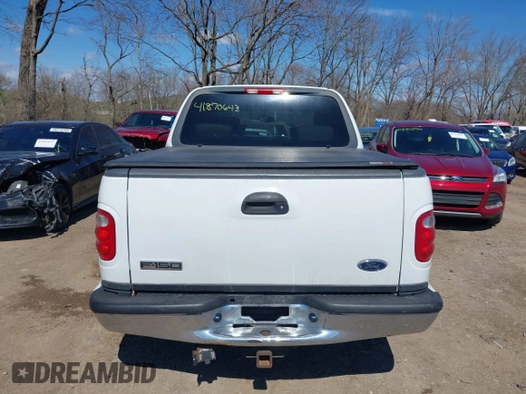 2003 Ford F-150 XLT with VIN 1FTRW07663KD57580, listed as a IAAI auction lot 41870643 with 256,497 mi miles. Bid and sale history available at carsss.com. Image 16.