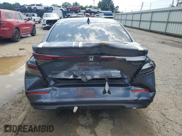2024 Honda Accord EX с VIN 1HGCY1F36RA079454, выставлен на аукционе Copart как лот 55356185 с пробегом 15 640 миль миль и Списание • Salvage title. История ставок и продаж доступна на DreamBid. Изображение 6.