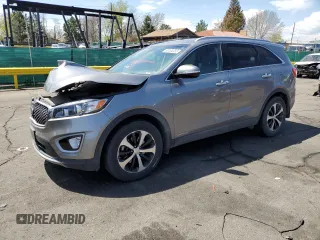 2017 Kia Sorento EX z VIN 5XYPHDA56HG287519, wystawiony jako Copart lot #55184255 z przebiegiem 78 892 mil mil oraz Szkoda całkowita • Salvage title. Historia ofert i sprzedaży dostępna na DreamBid. Obrazek 1.