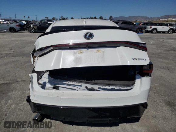 2024 Lexus IS 350 F Sport with VIN JTHGZ1B29R5074427, listed as a Copart auction lot 89104165 with 16,787 mi miles and Salvage title. Bid and sale history available at DreamBid. Image 6.