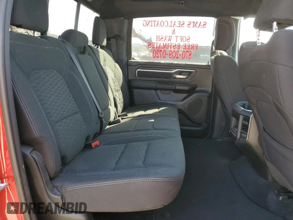 2025 Ram 1500 Big Horn z VIN 1C6SRFFP8SN506775, wystawiony jako Copart lot #48783565 z przebiegiem 24 903 mil mil oraz Szkoda całkowita • Salvage title. Historia ofert i sprzedaży dostępna na DreamBid. Obrazek 10.