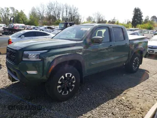 2023 Nissan Frontier Pro-4X z VIN 1N6ED1EK1PN660195, wystawiony jako Copart lot #54216795 z przebiegiem 18 556 mil mil oraz Szkoda całkowita • Salvage title. Historia ofert i sprzedaży dostępna na DreamBid. Obrazek 1.