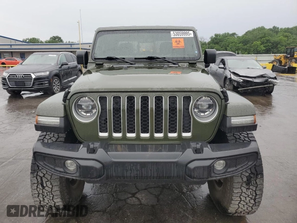 2022 Jeep Gladiator High Altitude with VIN 1C6HJTFG3NL175555, listed as a Copart auction lot 53059995 with 23,014 mi miles and Salvage title. Bid and sale history available at DreamBid. Image 5.