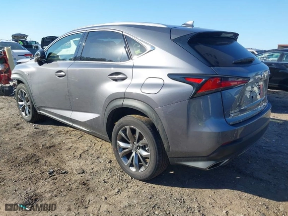 2021 Lexus NX with VIN JTJSARBZXM2202017, listed as a IAAI auction lot 41503160 with 26038 miles. Bid and sale history available at carsss.com. Image 3.