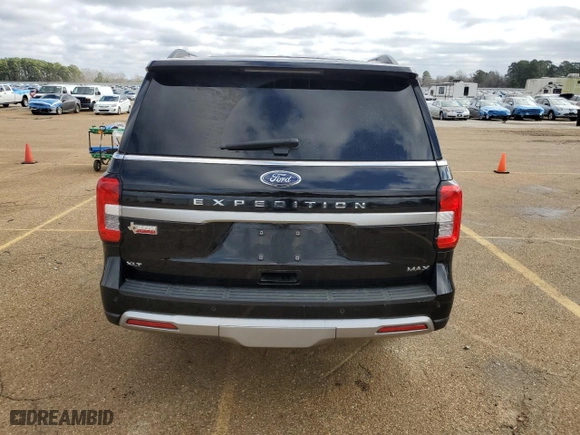 2023 Ford Expedition Max XLT with VIN 1FMJK1H88PEA45999, listed as a Copart auction lot 43463605 with 36,420 mi miles and Salvage Title. Bid and sale history available at carsss.com. Image 6.