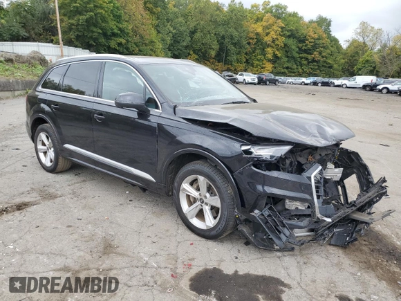 2021 Audi Q7 Premium with VIN WA1AJAF7XMD026559, listed as a Copart auction lot 74048224 with 59,648 mi miles and Salvage title. Bid and sale history available at DreamBid. Image 4.