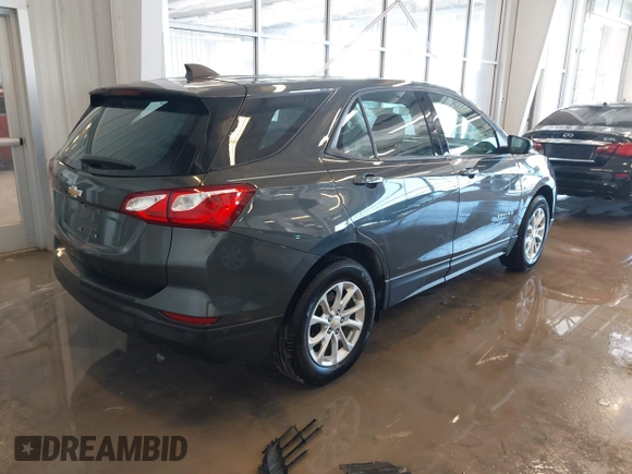 2019 Chevrolet Equinox LS with VIN 3GNAXHEV9KS666828, listed as a IAAI auction lot 41629860 with 92,198 mi miles and . Bid and sale history available at carsss.com. Image 4.