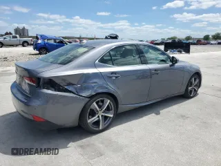 2017 Lexus IS with VIN JTHBA1D24H5048976, listed as a Copart auction lot 51112055 with 64,142 mi miles and Salvage Title. Bid and sale history available at carsss.com. Image 3.