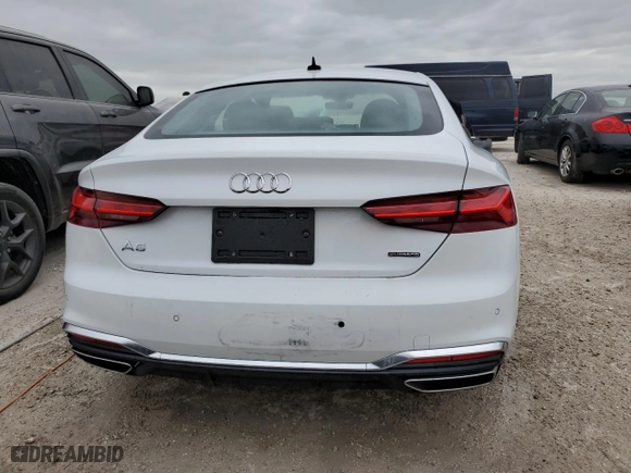 2024 Audi A5 Sportback S line Premium with VIN WAUDACF54RA058538, listed as a Copart auction lot 75681494 with 156 mi miles and Non Repairable. Bid and sale history available at carsss.com. Image 6.