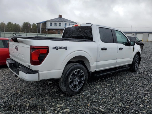 2024 Ford F-150 STX with VIN 1FTEW2LP0RKD27766, listed as a Copart auction lot 52286875 with 9,880 mi miles and Salvage Title. Bid and sale history available at carsss.com. Image 3.