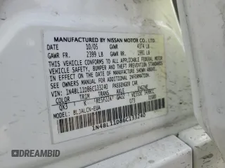 2006 Nissan Altima 3.5 SE with VIN 1N4BL11D86C133240, listed as a Copart auction lot 68700314 with 0 mi miles and Salvage Title. Bid and sale history available at carsss.com. Image 12.