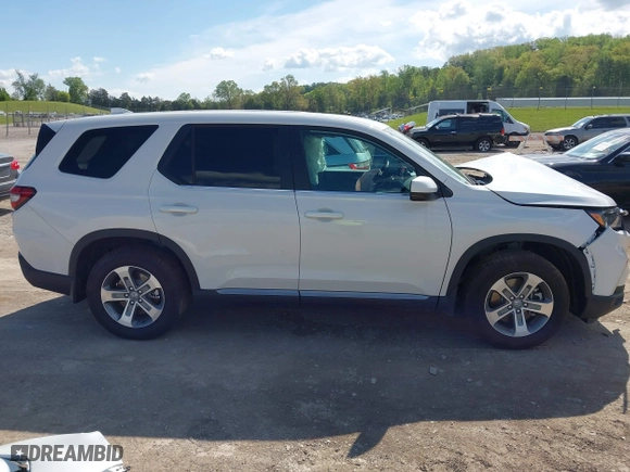 2025 Honda Pilot EX-L with VIN 5FNYG1H46SB080386, listed as a IAAI auction lot 42018056 with 1 mi miles. Bid and sale history available at carsss.com. Image 12.