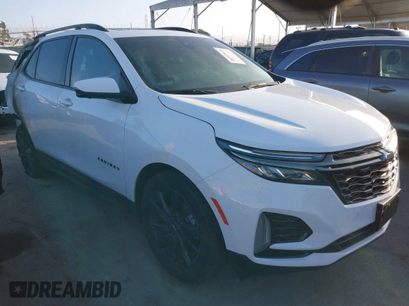 2023 Chevrolet Equinox RS z VIN 3GNAXMEG5PS145669, wystawiony jako IAAI lot #40357919 z przebiegiem 42 682 mil mil oraz . Historia ofert i sprzedaży dostępna na DreamBid. Obrazek 1.