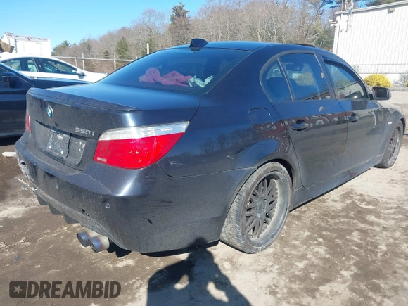 2008 BMW 5 Series 550i with VIN WBANW53538CT48083, listed as a IAAI auction lot 41531003 with 186,943 mi miles. Bid and sale history available at carsss.com. Image 4.