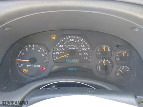 2004 Chevrolet TrailBlazer LS with VIN 1GNDT13S142391821, listed as a IAAI auction lot 41860650 with 184,915 mi miles. Bid and sale history available at carsss.com. Image 7.