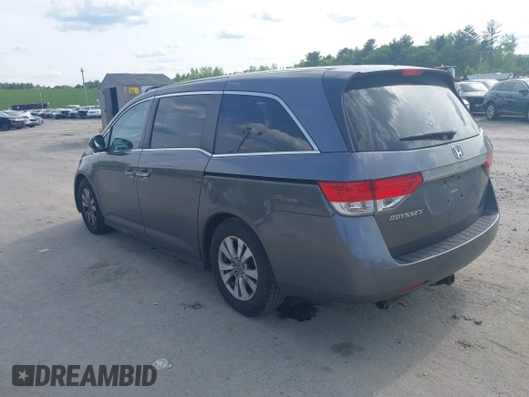 2015 Honda Odyssey EX-L z VIN 5FNRL5H69FB060423, wystawiony jako IAAI lot #42335707 z przebiegiem 175 770 mil mil oraz . Historia ofert i sprzedaży dostępna na DreamBid. Obrazek 3.