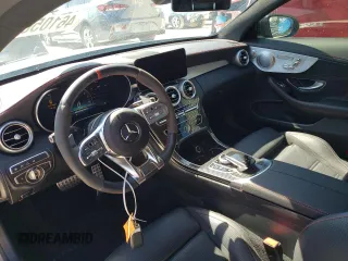 2020 Mercedes-Benz C 43 AMG with VIN W1KWJ6EB7LF991418, listed as a Copart auction lot 43448475 with 26,350 mi miles and Salvage title. Bid and sale history available at DreamBid. Image 8.