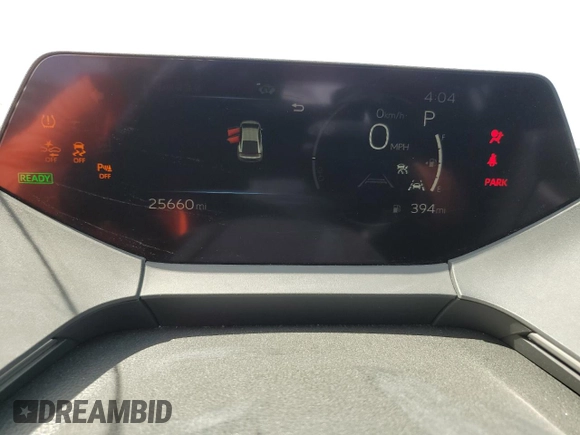 2024 Toyota Prius LE with VIN JTDACAAUXR3023011, listed as a Copart auction lot 61337595 with 25,660 mi miles and Non repairable. Bid and sale history available at DreamBid. Image 9.