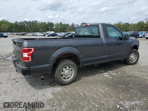 2018 Ford F-150 XL with VIN 1FTMF1CB4JKC46252, listed as a Copart auction lot 51096205 with 68,160 mi miles and Salvage title. Bid and sale history available at DreamBid. Image 3.