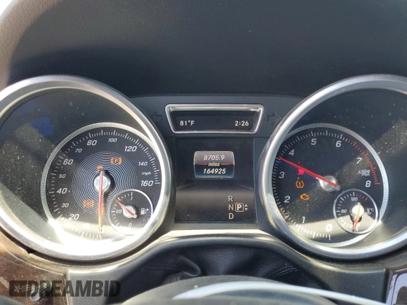 2016 Mercedes-Benz GLE 350 with VIN 4JGDA5JB7GA773091, listed as a Copart auction lot 56991005 with 164,925 mi miles and Clean title. Bid and sale history available at DreamBid. Image 9.