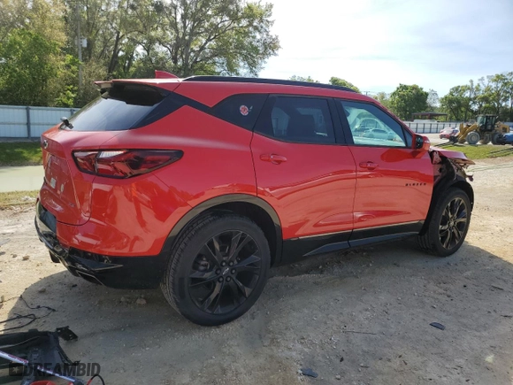 2019 Chevrolet Blazer RS with VIN 3GNKBJRS7KS702896, listed as a Copart auction lot 50388665 with 62,190 mi miles and Salvage Title. Bid and sale history available at carsss.com. Image 3.