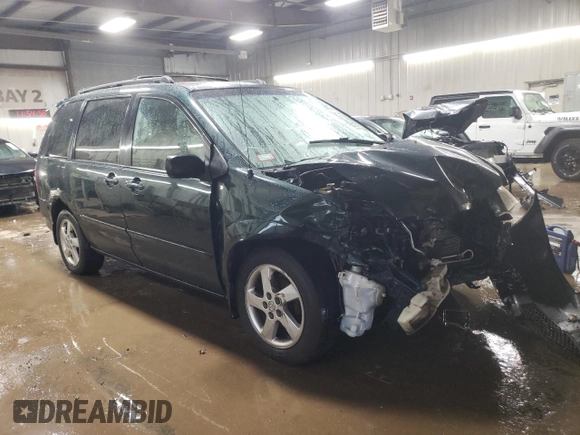 2003 Mazda MPV LX with VIN JM3LW28J330354269, listed as a Copart auction lot 51217175 with 205,589 mi miles and Salvage Title. Bid and sale history available at carsss.com. Image 4.