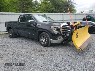 2019 GMC Sierra 1500 SLE z VIN 1GTR9BED3KZ210093, wystawiony jako Copart lot #57950595 z przebiegiem 53 968 mil mil oraz Szkoda całkowita • Salvage title. Historia ofert i sprzedaży dostępna na DreamBid. Obrazek 4.