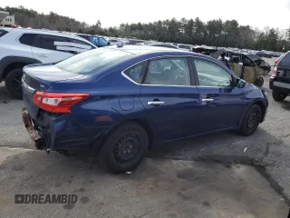 2017 Nissan Sentra SV with VIN 3N1AB7AP6HL668647, listed as a Copart auction lot 49869255 with 93,309 mi miles and Salvage Title. Bid and sale history available at DreamBid. Image 3.