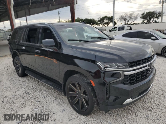 2021 Chevrolet Suburban LS with VIN 1GNSCBKDXMR396412, listed as a Copart auction lot 81518794 with Not Provided miles and Non Repairable. Bid and sale history available at DreamBid. Image 4.