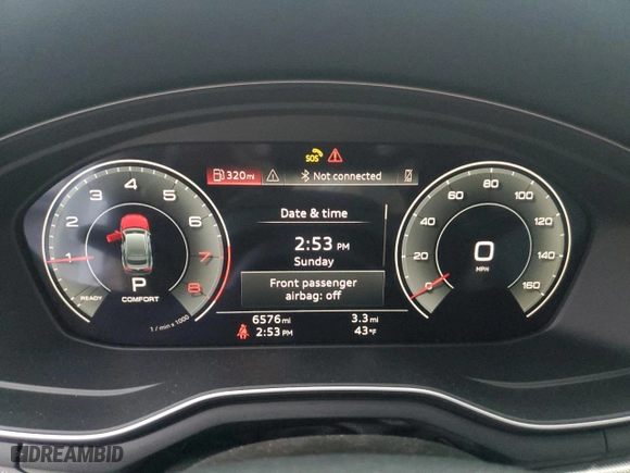 2024 Audi A5 Sportback S line Premium with VIN WAUDACF52RA077797, listed as a Copart auction lot 50206795 with 6,576 mi miles and Salvage Title. Bid and sale history available at carsss.com. Image 9.