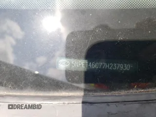 2007 Hyundai Sonata GLS z VIN 5NPET46C77H237930, wystawiony jako Copart lot #65413815 z przebiegiem 135 800 mil mil oraz Szkoda całkowita • Salvage title. Historia ofert i sprzedaży dostępna na DreamBid. Obrazek 12.