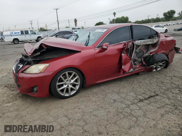 2013 Lexus IS 250 with VIN JTHBF5C26D5190413, listed as a Copart auction lot 59731095 with 194,651 mi miles and Salvage title. Bid and sale history available at DreamBid. Image 1.