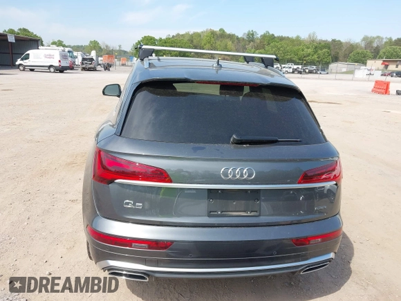 2022 Audi Q5 S line Premium Plus with VIN WA1EAAFY8N2001294, listed as a IAAI auction lot 42044244 with 56,967 mi miles and . Bid and sale history available at DreamBid. Image 16.