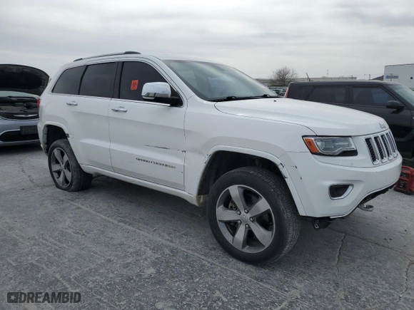 2014 Jeep Grand Cherokee Overland with VIN 1C4RJFCT3EC338107, listed as a Copart auction lot 50164755 with 143,993 mi miles and Clean Title. Bid and sale history available at carsss.com. Image 4.