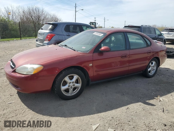 2003 Ford Taurus SES Standard with VIN 1FAFP55S63A144461, listed as a Copart auction lot 52893365 with 63,309 mi miles and Clean Title. Bid and sale history available at carsss.com. Image 1.