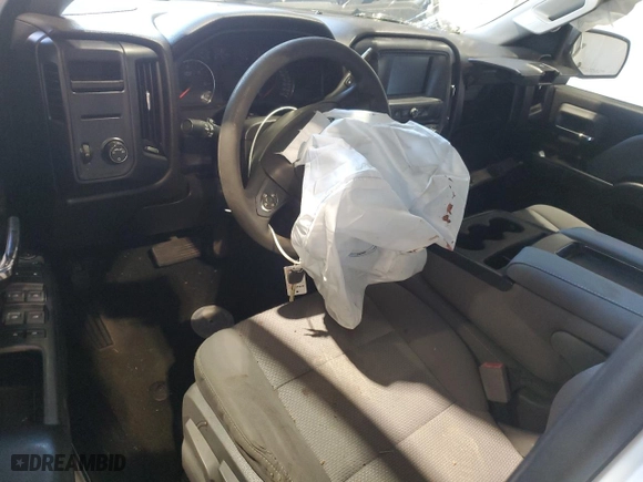 2018 Chevrolet Silverado 1500 Custom with VIN 1GCRCPEH6JZ100607, listed as a Copart auction lot 41499575 with 0 mi miles and Salvage Title. Bid and sale history available at carsss.com. Image 8.