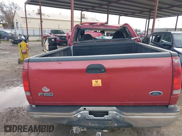 1999 Ford F-150 XL with VIN 1FTRX17L0XKA67494, listed as a IAAI auction lot 41603503 with Not Provided miles. Bid and sale history available at carsss.com. Image 16.
