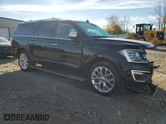 2018 Ford Expedition Max Platinum with VIN 1FMJK1MT7JEA07214, listed as a Copart auction lot 76308414 with 185,411 mi miles and Non repairable. Bid and sale history available at DreamBid. Image 4.