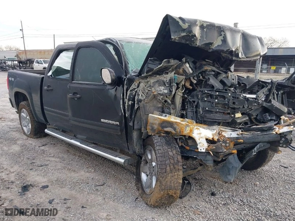 2013 GMC Sierra 1500 SLT with VIN 3GTP2WE73DG108356, listed as a IAAI auction lot 41598358 with 1 mi miles. Bid and sale history available at carsss.com. Image 1.