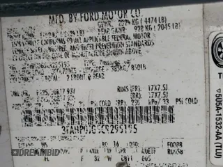 2012 Ford Fusion SEL with VIN 3FAHP0JG5CR295195, listed as a Copart auction lot 62272885 with 177,193 mi miles and Salvage title. Bid and sale history available at DreamBid. Image 12.