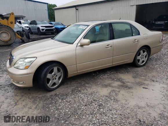 2005 Lexus LS 430 with VIN JTHBN36F055028624, listed as a Copart auction lot 54142335 with 187,356 mi miles and Clean Title. Bid and sale history available at carsss.com. Image 1.