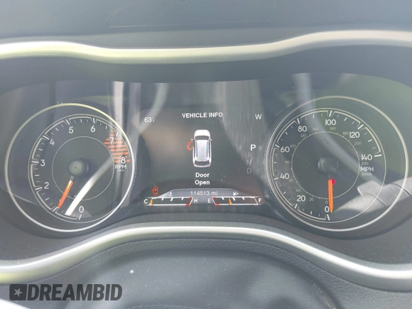 2016 Jeep Cherokee Trailhawk with VIN 1C4PJMBS9GW237059, listed as a IAAI auction lot 42079788 with 114,513 mi miles. Bid and sale history available at carsss.com. Image 16.