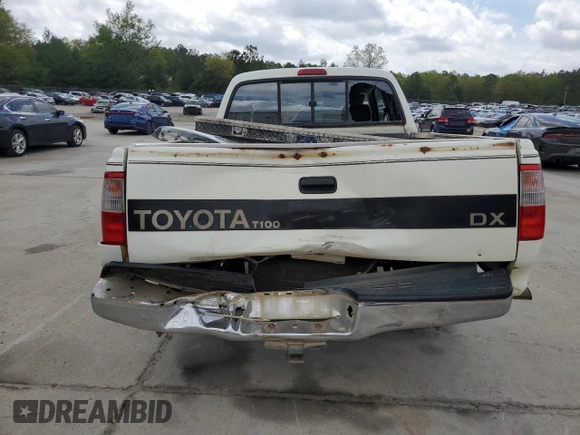 1995 Toyota T100 DX with VIN JT4VD12E2S0009844, listed as a Copart auction lot 51738525 with 357,475 mi miles and Salvage Title. Bid and sale history available at carsss.com. Image 6.