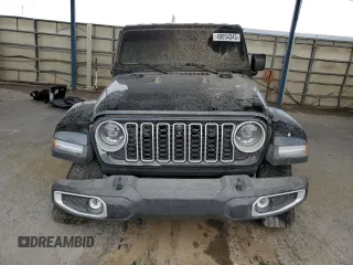 2024 Jeep Wrangler Sahara with VIN 1C4PJXEG0RW369476, listed as a Copart auction lot 49054345 with 816 mi miles and Salvage title. Bid and sale history available at DreamBid. Image 5.