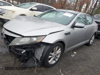 2013 Kia Optima LX with VIN 5XXGM4A72DG206656, listed as a IAAI auction lot 41514906 with 167,324 mi miles. Bid and sale history available at carsss.com. Image 2.