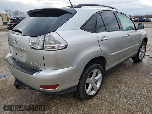 2008 Lexus RX with VIN 2T2HK31UX8C067962, listed as a Copart auction lot 50425515 with 208,846 mi miles and Salvage Title. Bid and sale history available at carsss.com. Image 3.