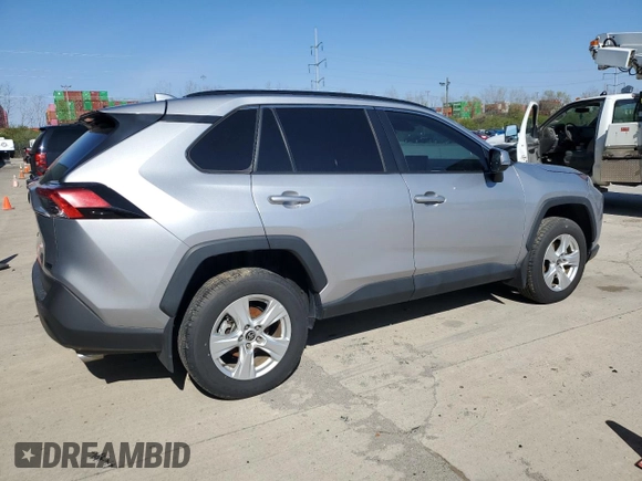 2021 Toyota RAV4 XLE with VIN 2T3W1RFV6MC152866, listed as a Copart auction lot 53529645 with 0 mi miles and Salvage Title. Bid and sale history available at carsss.com. Image 3.