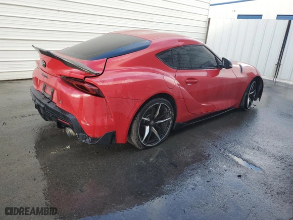2020 Toyota GR Supra 3.0 with VIN WZ1DB4C09LW025142, listed as a Copart auction lot 44214385 with 58,178 mi miles and Clean Title. Bid and sale history available at carsss.com. Image 3.